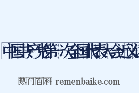 中国共产党第一次全国代表大会近义词是什么意思的图片